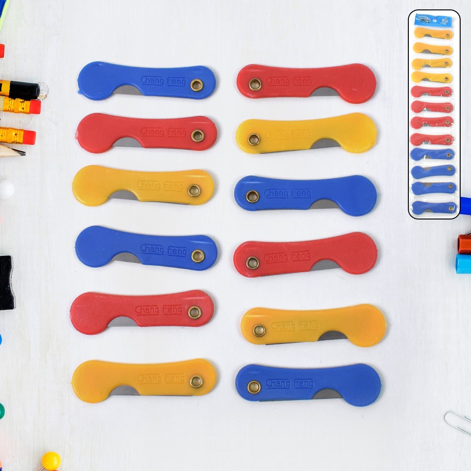 Multicolour Mini Paper Cutter Knife Pencil Knife Multicolour Mini Paper Cutter Knife Pencil Knife